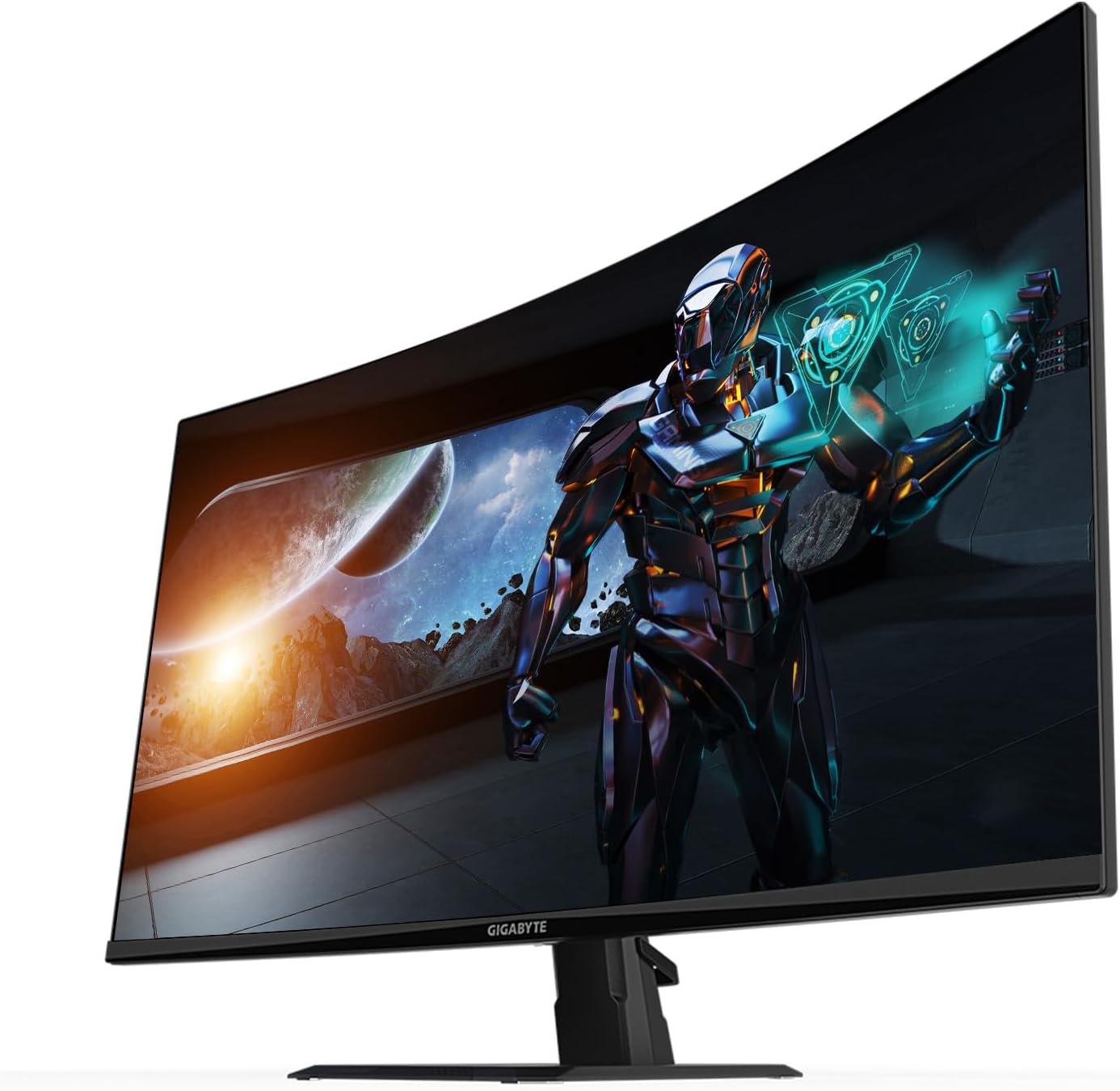 Gigabyte LED Monitor GS32QC 31.5 Inch QHD 1440p 165Hz 1ms FreeSync Premium Curved