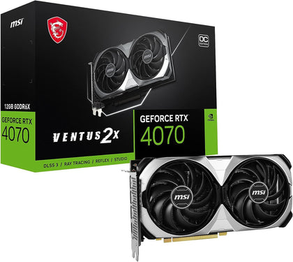 MSI Graphic Card RTX 4070 VENTUS 2X 12GB OC