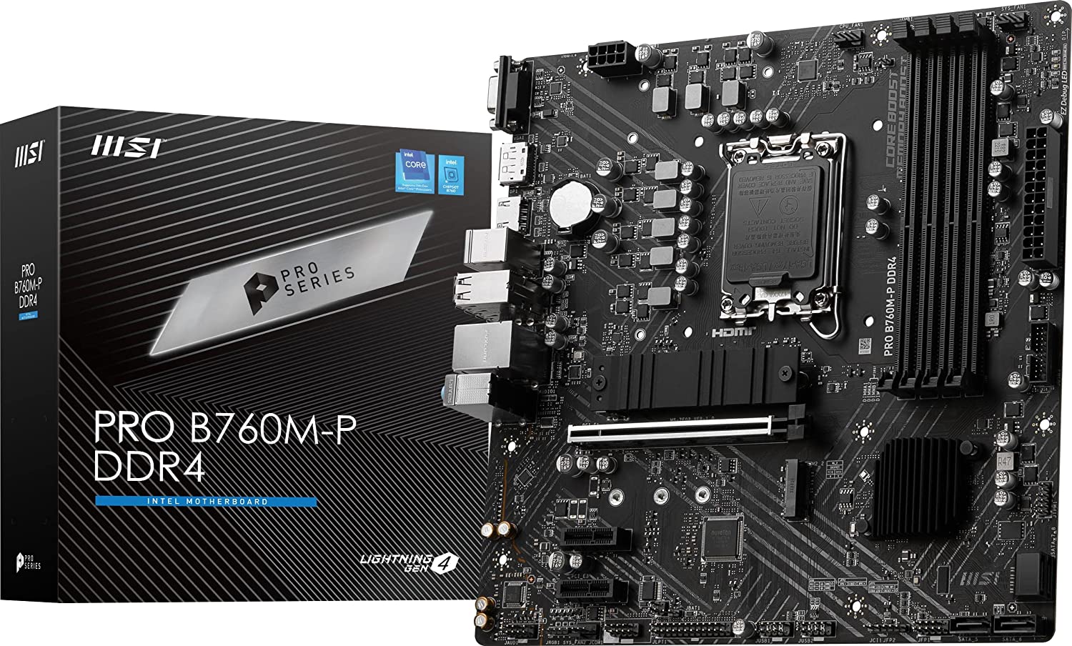 MSI Motherboard PRO B760M-P DDR4