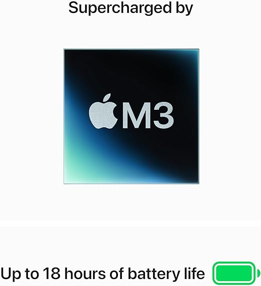 Apple Macbook Air MXD43LL/A Apple M3 Chip 16GB 512GB SSD Storage 15-inch