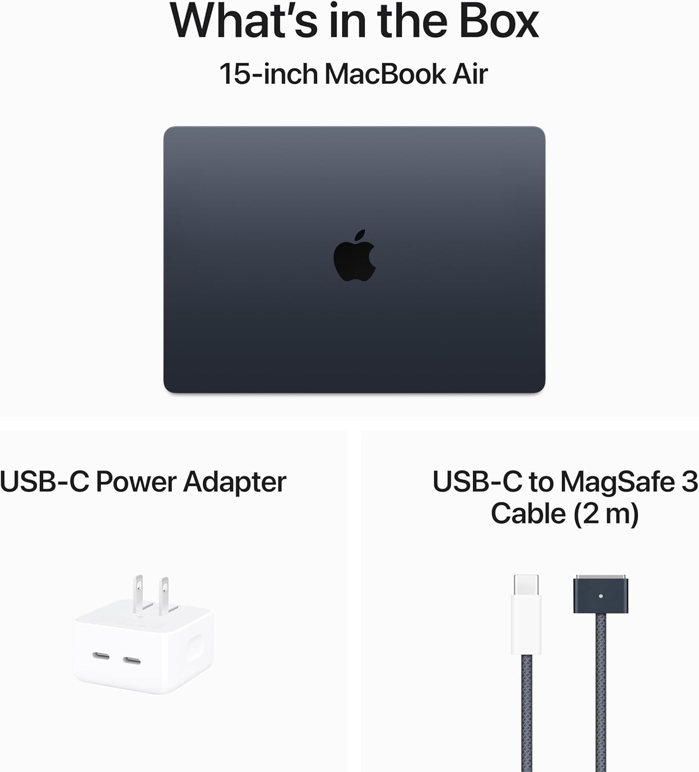 Apple Macbook Air MXD43LL/A Apple M3 Chip 16GB 512GB SSD Storage 15-inch