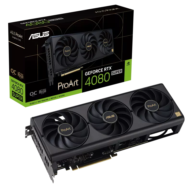 Asus Graphics Card ProArt GeForce RTX 4080 Super 16GB GDDR6X OC Edition