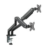 MXG LED Stand BMA-24U Dual Monitor Premium Aluminum Spring-Assisted With 3.0 USB