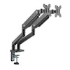 MXG LED Stand BMA-24U Dual Monitor Premium Aluminum Spring-Assisted With 3.0 USB