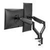 MXG LED Stand BMA-24U Dual Monitor Premium Aluminum Spring-Assisted With 3.0 USB