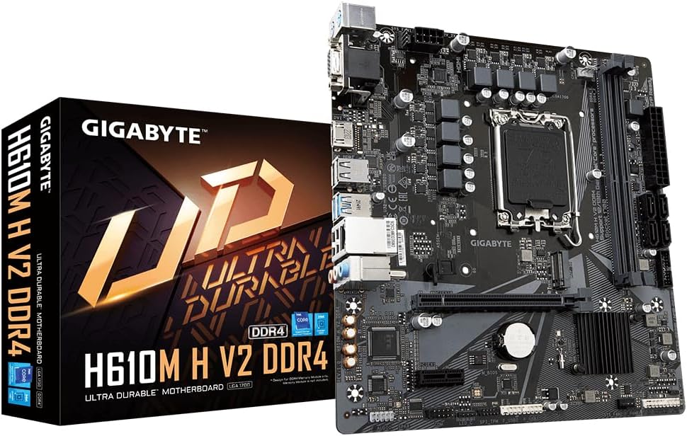 Gigabyte Motherboard H610m h V2 Ddr4