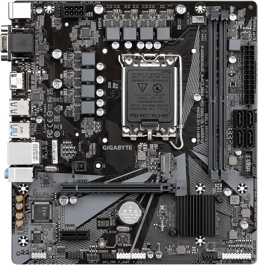 Gigabyte Motherboard H610m h V2 Ddr4
