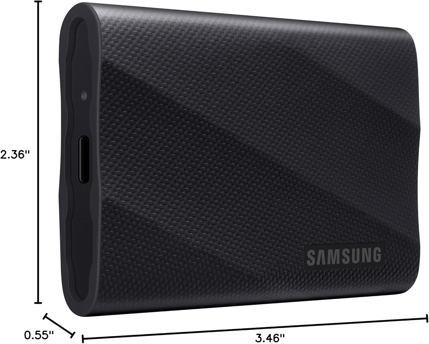Samsung Portable SSD T9 USB 3.2 Gen2x2 2TB (Black) 2,000MB/s
