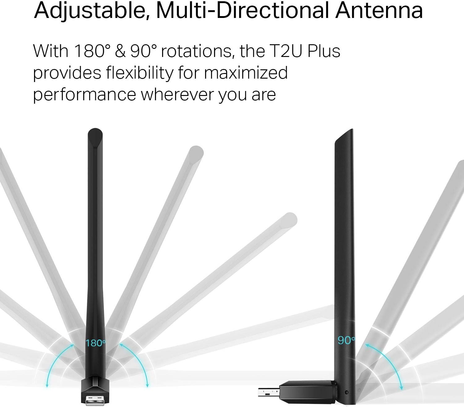 TP Link USB Adapter Archer T2U Plus AC600 Wireless Dual Band