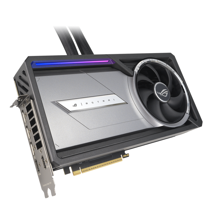 Asus Graphic Card Rog Astral LC RTX 5090 32GB OC 360mm Radiator AIO Cooler