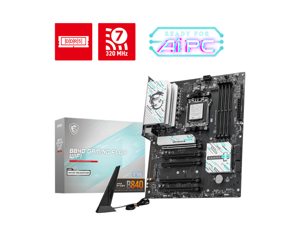 MSI Motherboard B840 Gaming Plus WIFI