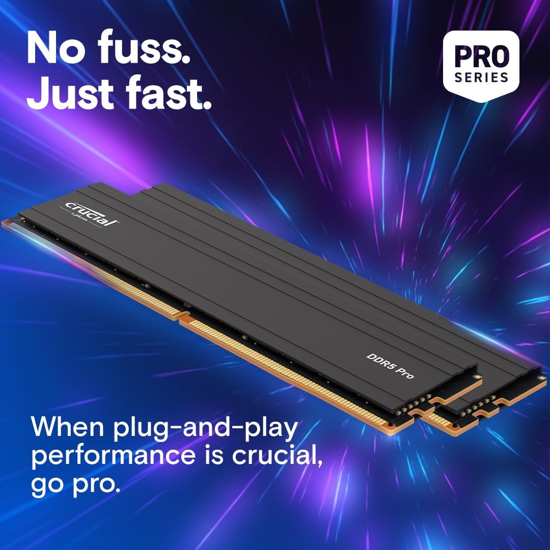 Crucial Ram Desktop Pro Series 32GB (2x16GB) 6000MHZ DDR5