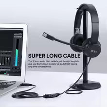 EKSA Headset H12E Noise Cancelling (USB) With Microphone Wired