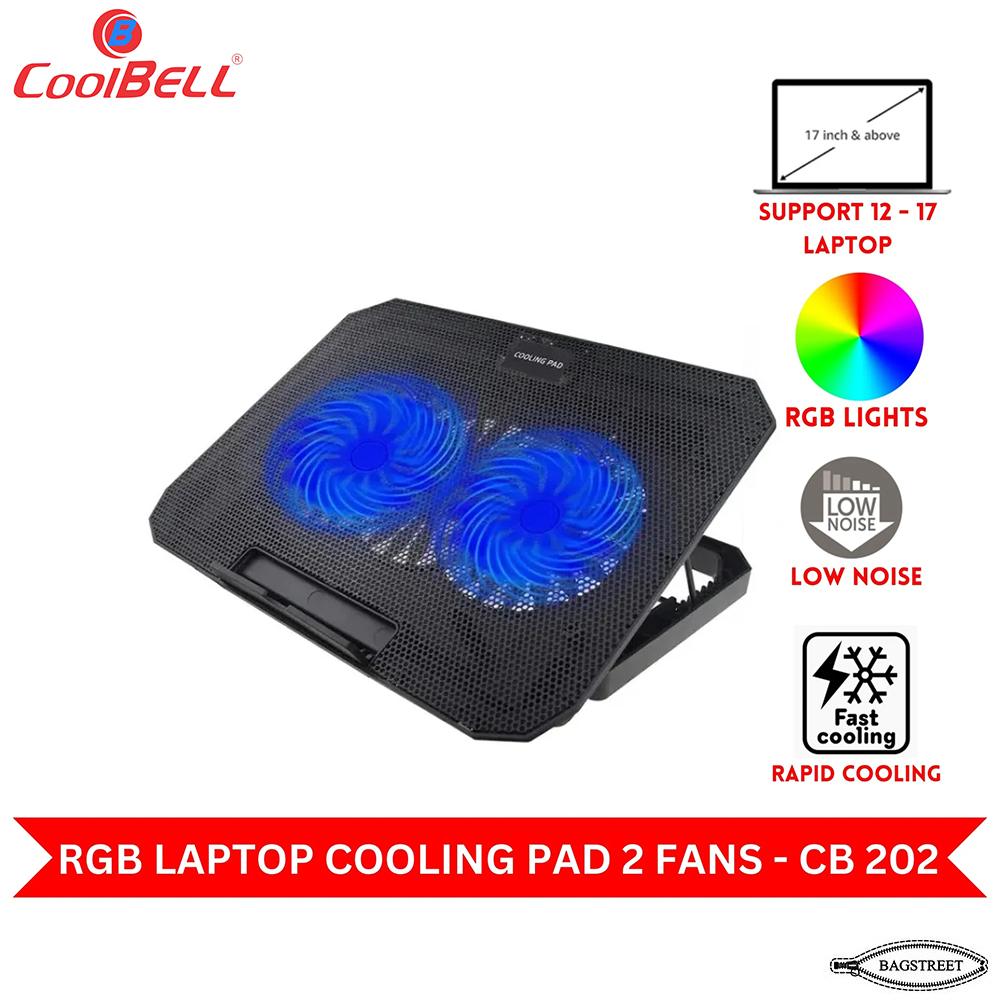 Coolbell Cooling Pad CB 202 For 12-17 inch Laptop
