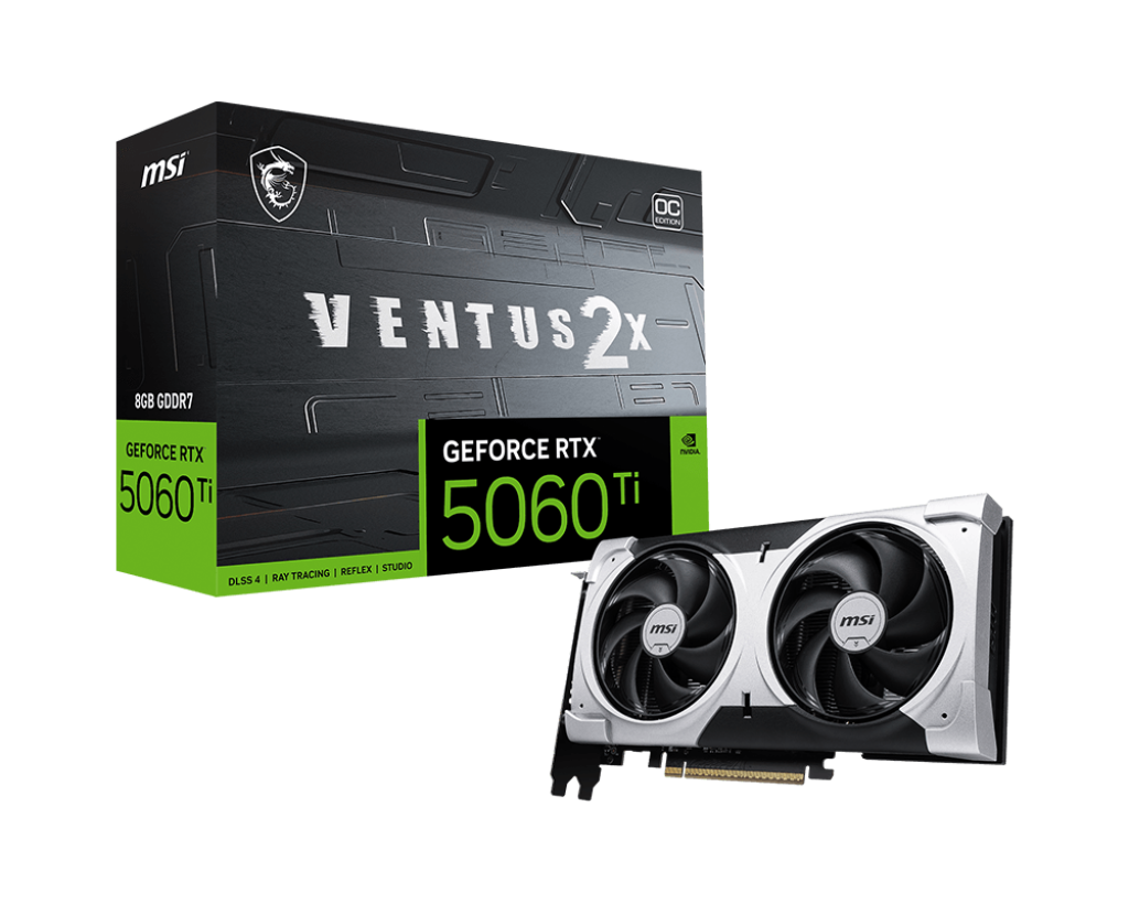 MSI Graphic Card RTX 5060 Ti 8GB Ventus 2x OC Plus