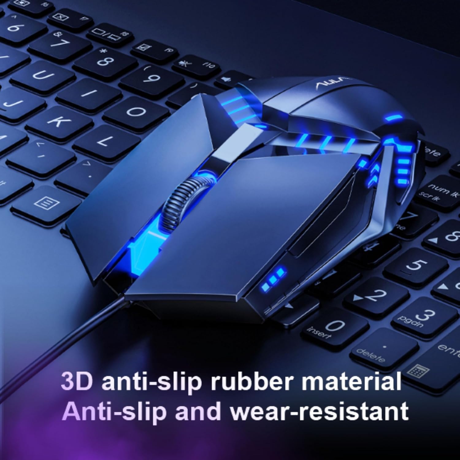 Aula Keyboard Mouse Combo F3061 Membrane Wind Wired