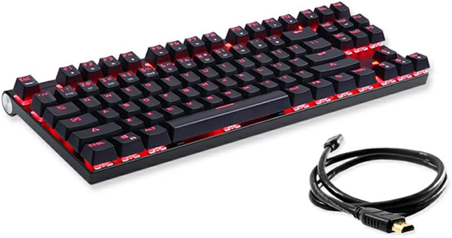 Motospeed Keyboard CK101 wired with Brown switches Black