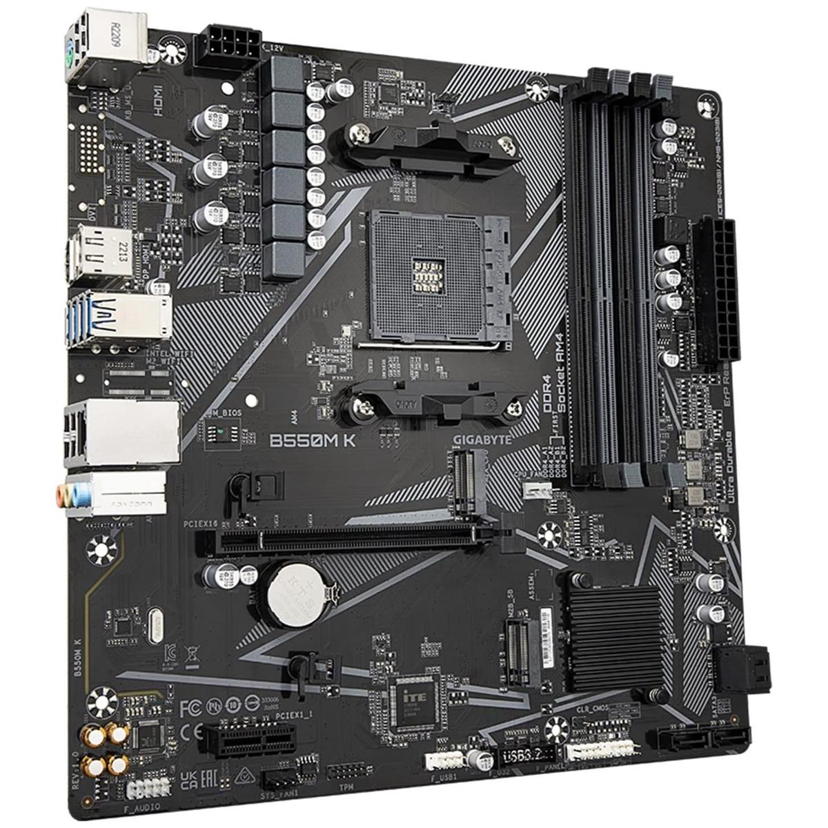 Gigabyte Motherboard B550m k AM4