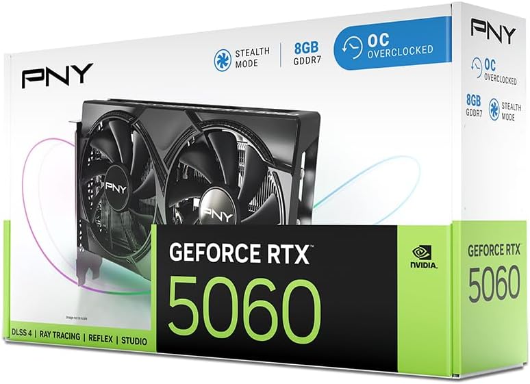 PNY Graphic Card RTX 5060 8GB OC Dual Fan