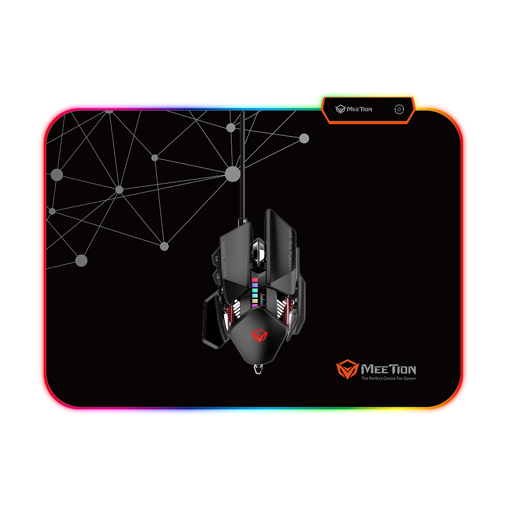 Meetion Mouse Pad PD 120 Rubber LED RGB Pad