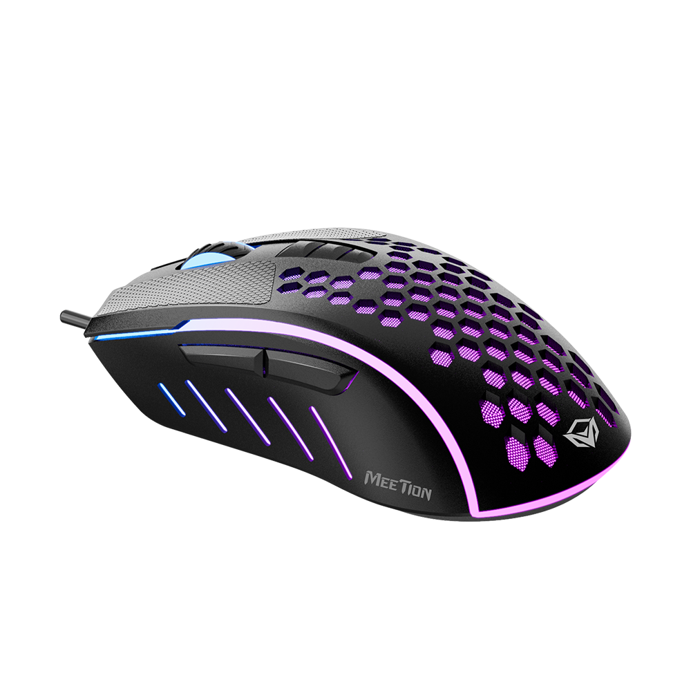 Meetion Mouse GM 015 Wired Lightweight RGB Gaming Mouse