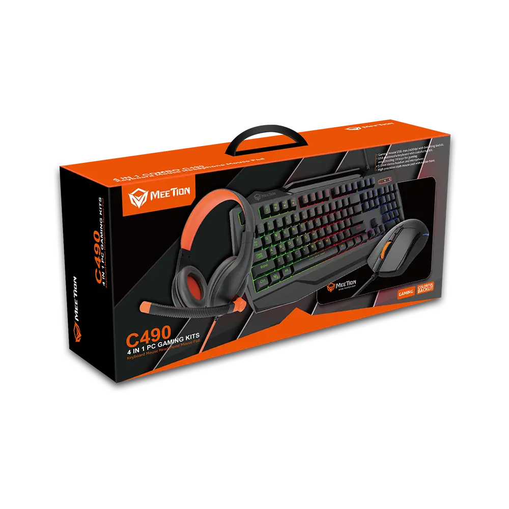 Meention Keyboard C490 4 in 1 Gaming Kit