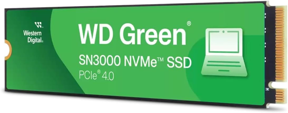 WD Green M.2 NVME SSD SN3000 1TB Gen 4 Upto 5,000Mb/s