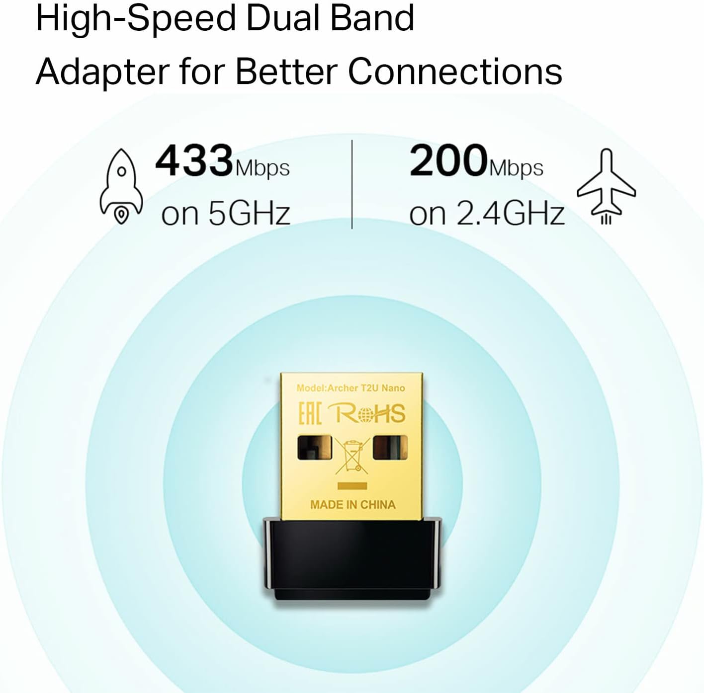 TP Link USB Adapter Archer T2U Nano AC600 WiFi Adapter Dual Band Wireless