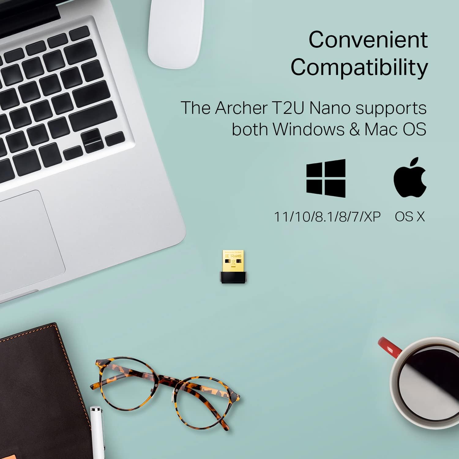 TP Link USB Adapter Archer T2U Nano AC600 WiFi Adapter Dual Band Wireless