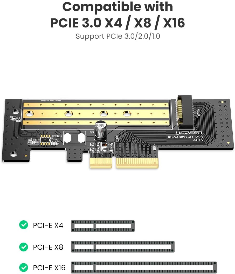 Ugreen Expansion Card M.2 NVMe To PCI-E 3.0x4