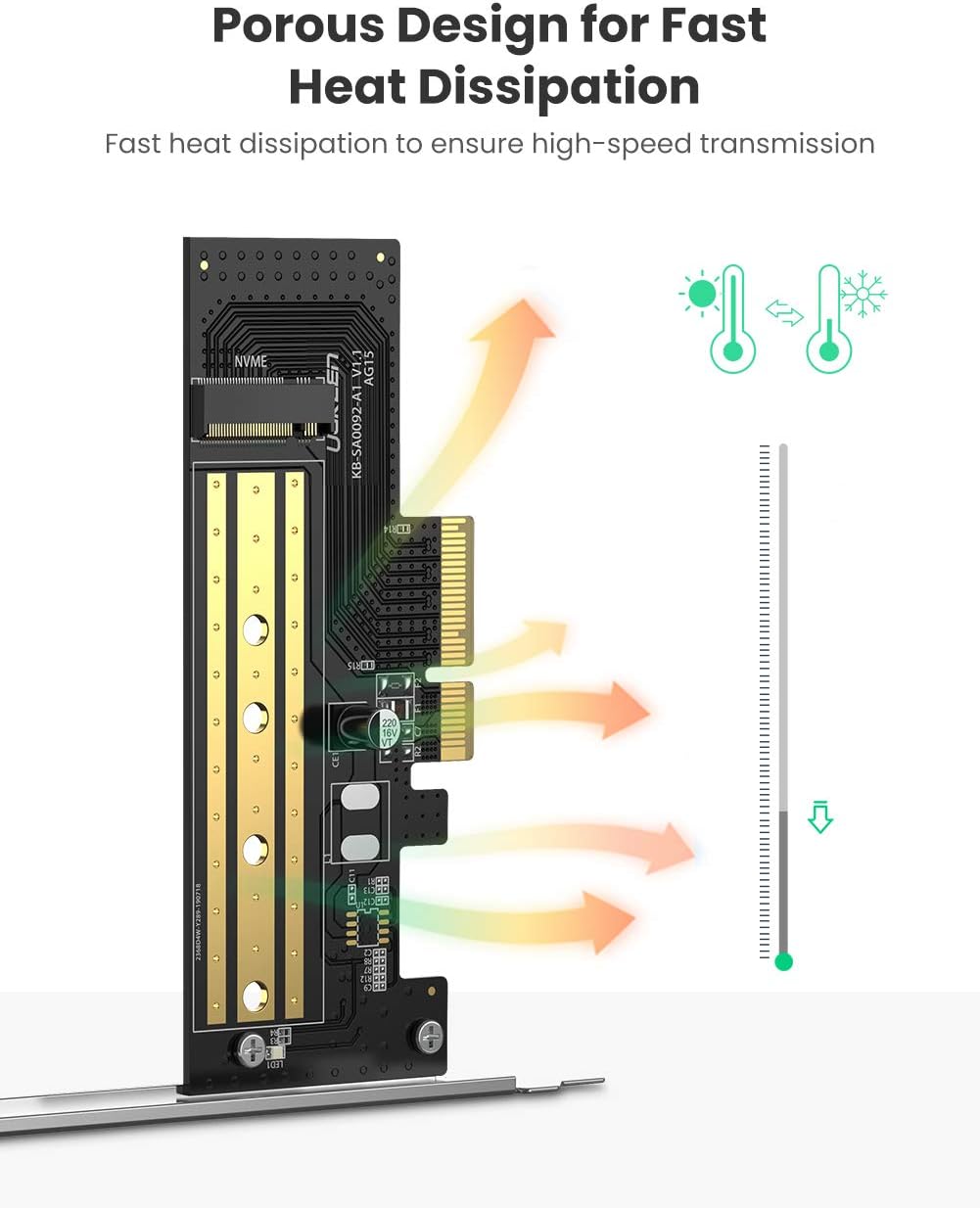 Ugreen Expansion Card M.2 NVMe To PCI-E 3.0x4