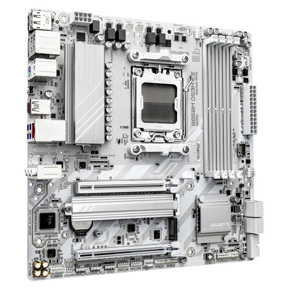 Gigabyte Motherboard B850m DS3H Ice AM5 USB-C White