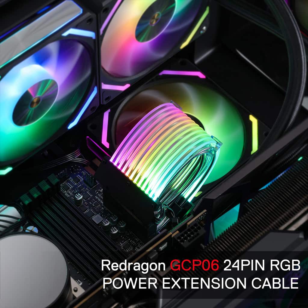 Redragon Strimer GCP06 24 Pin ARGB Lighting Extension Cable