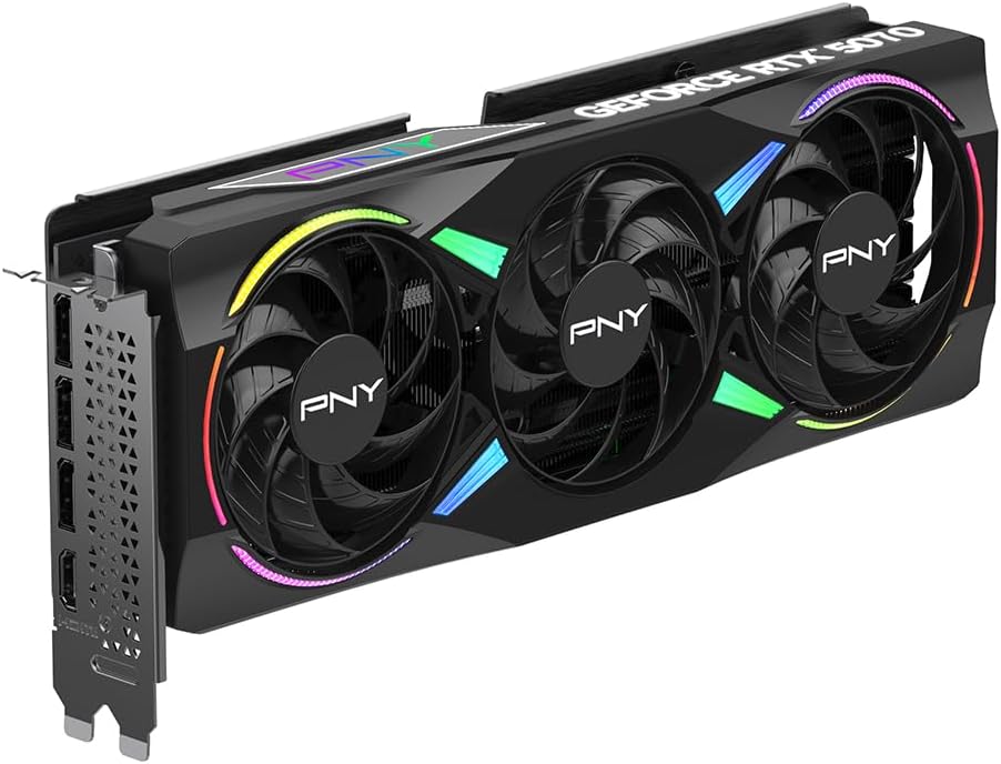 PNY Graphic Card RTX 5070 12GB EPIC-X ARGB Triple Fan