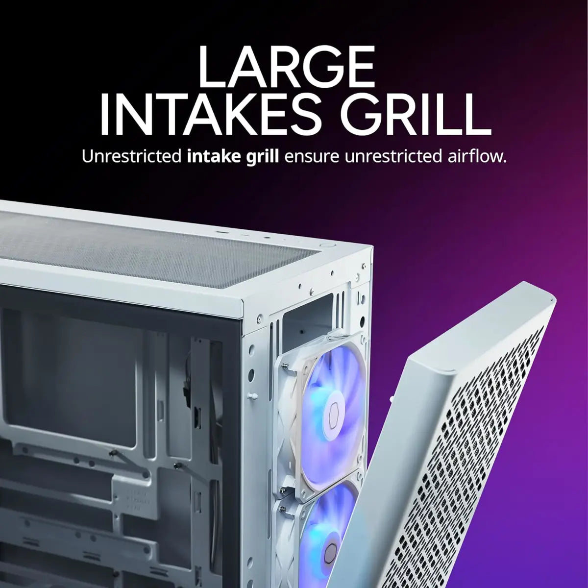 Cooler Master Casing Elite 502 3 ARGB Fan White