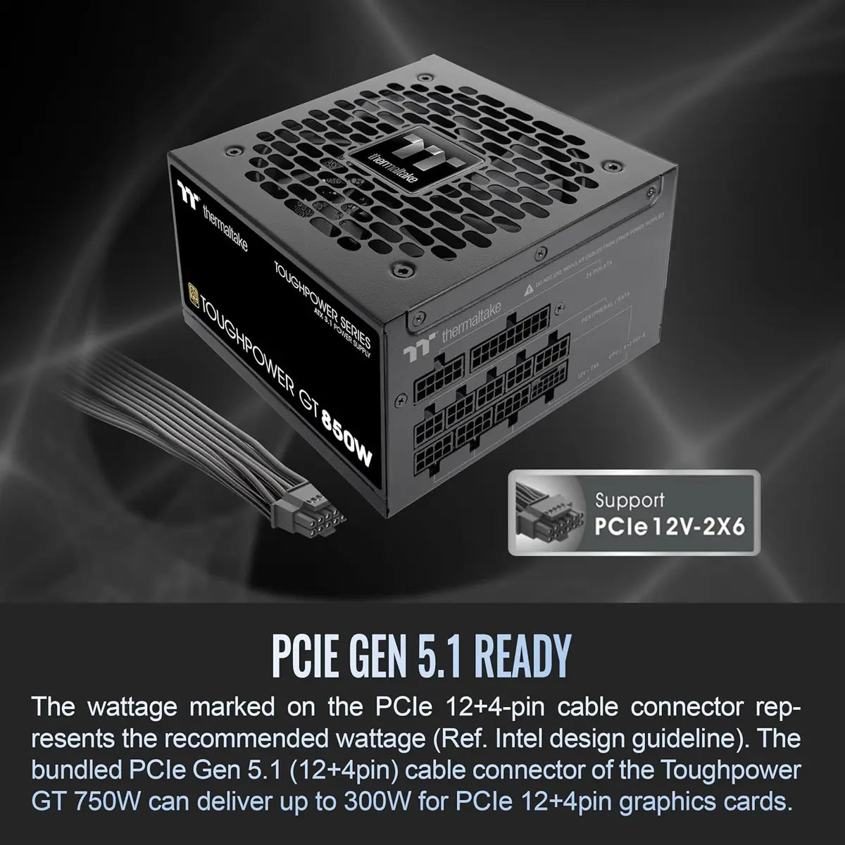 Thermaltake Power Supply Toughpower GT 850w 80 Plus Gold Fully Modular