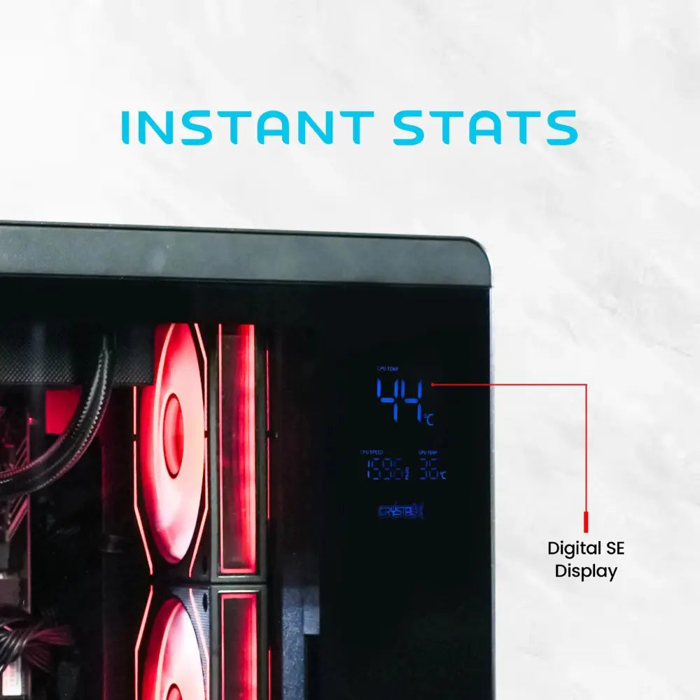 CrystalX Casing CyberVision U600B-N 4 ARGB Fan