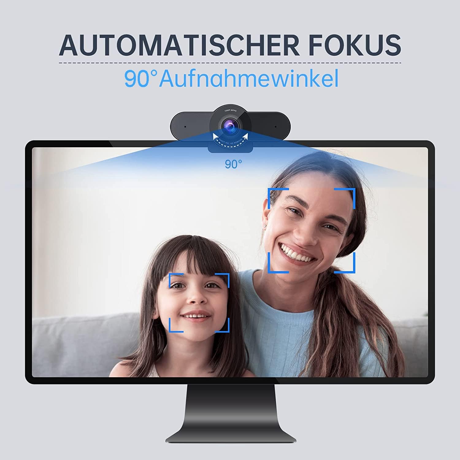 Emeet Webcam C970 Webcam with 2 Microphone,1080P 60FPS