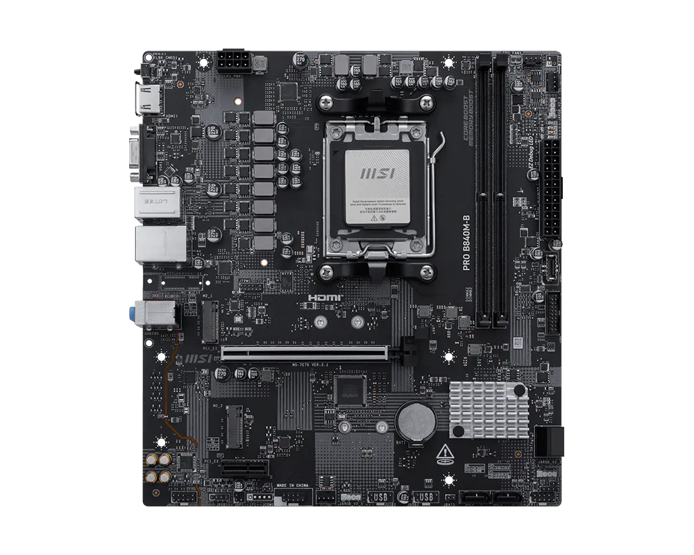 MSI Motherboard Pro B840M-B AM5 mATX