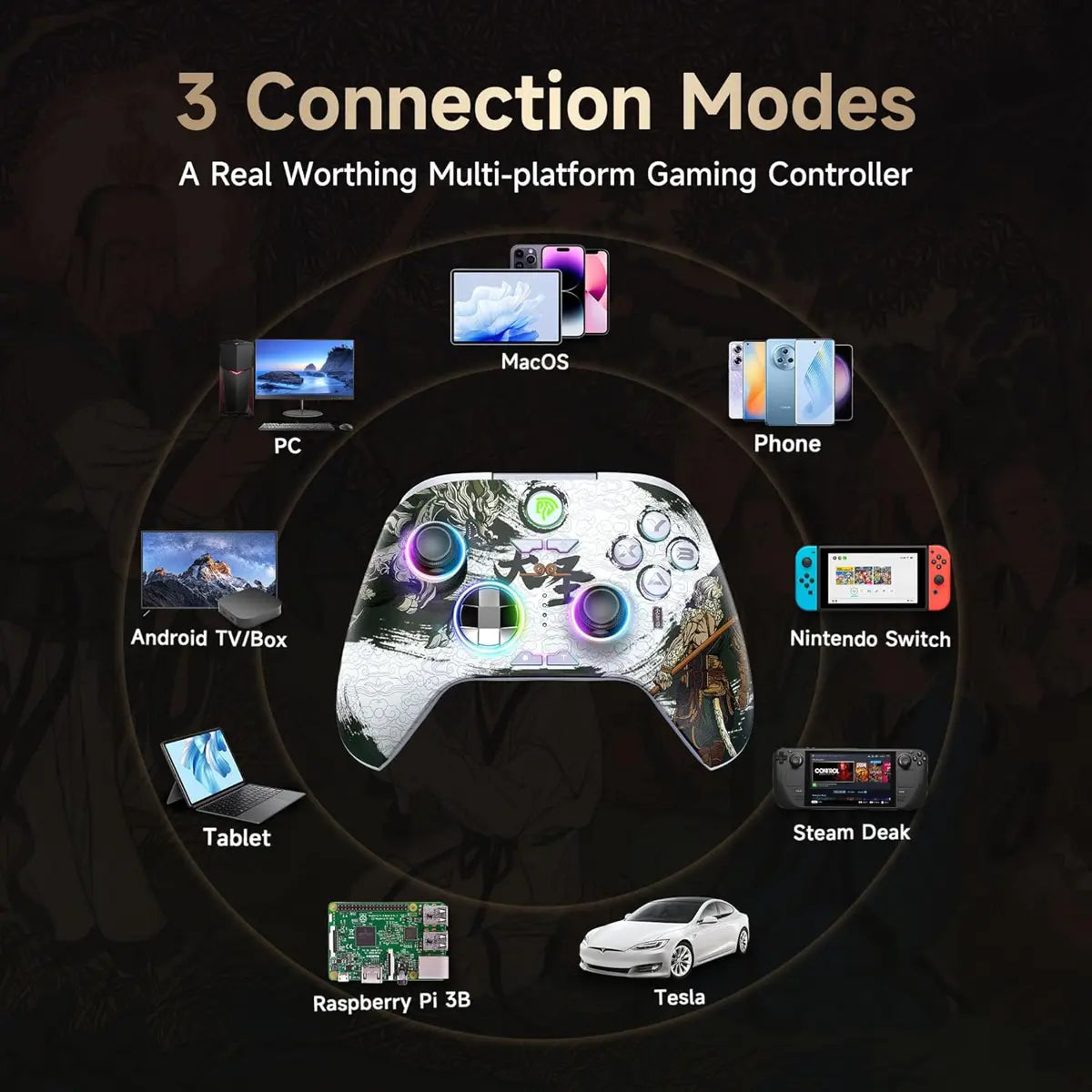 EasySMX Controller X15 Wukong Edition Controller with Hall Trigger and Hall Joysticks