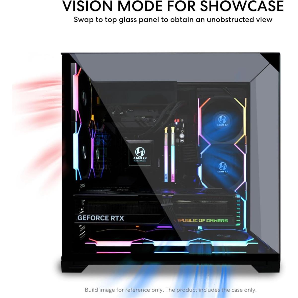 Lian Li Casing O11 Compact Vision Black Without Fan