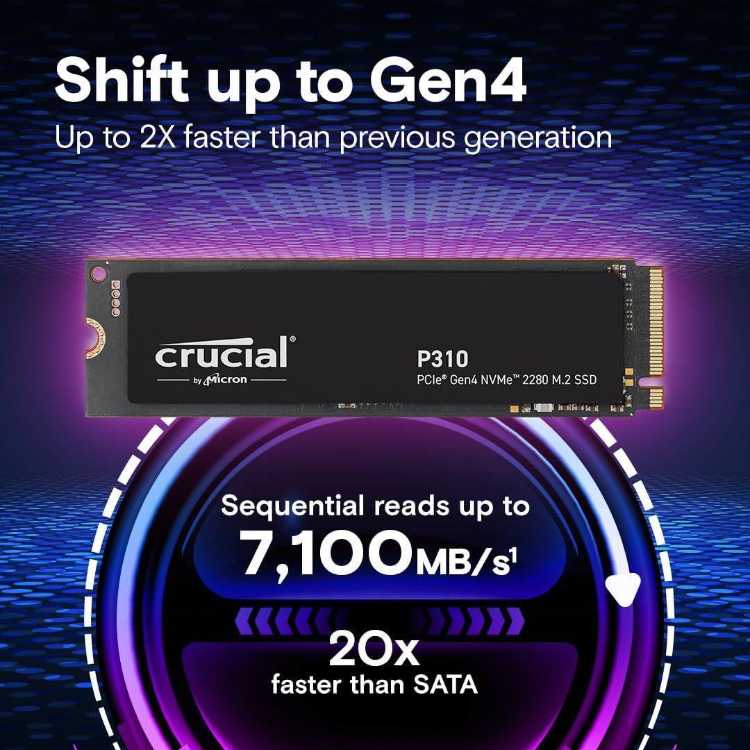 Crucial M.2 NVME SSD P310 1TB Gen4