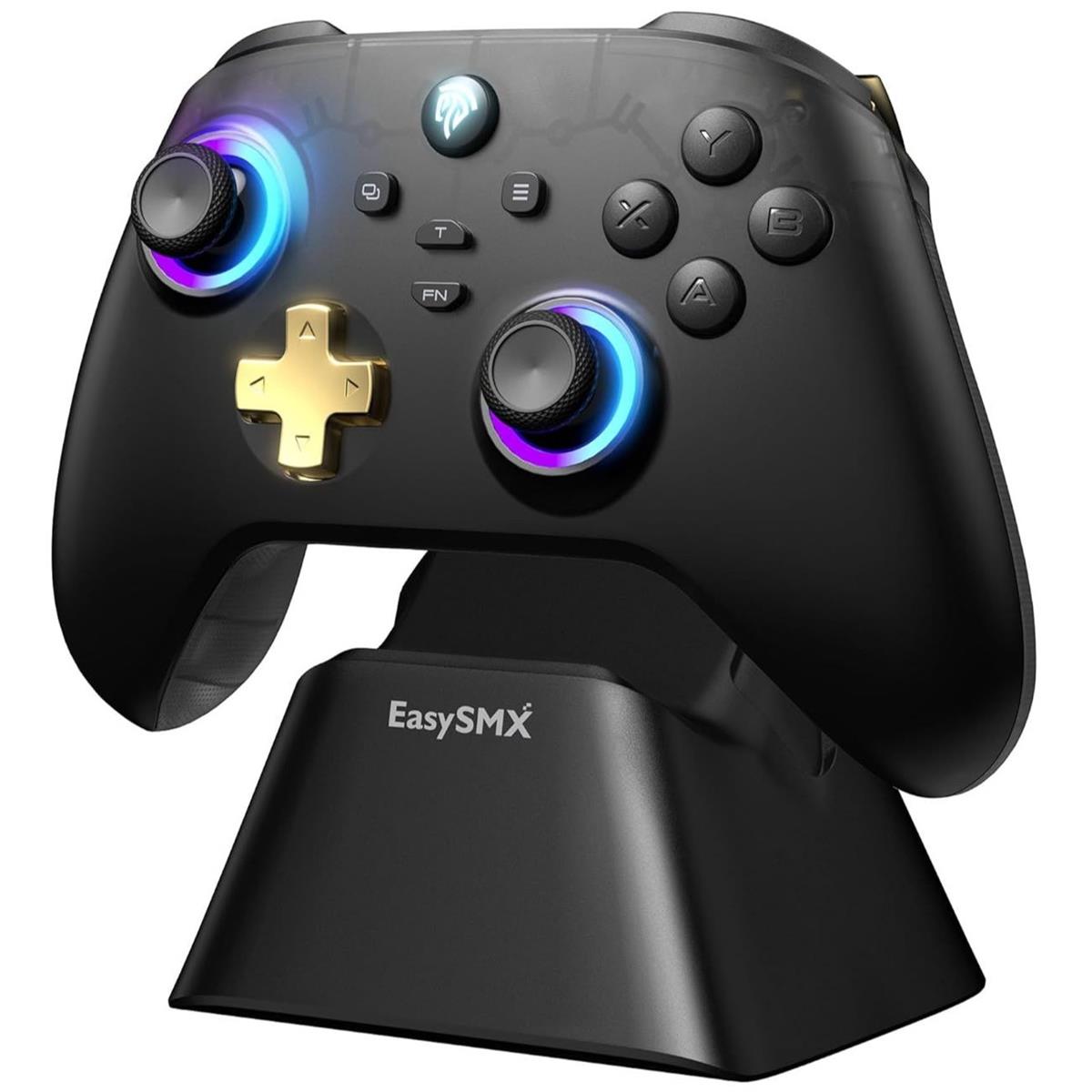 EasySMX Controller D05 Wireless Bluetooth Pro Gaming Controller with Charging Dock