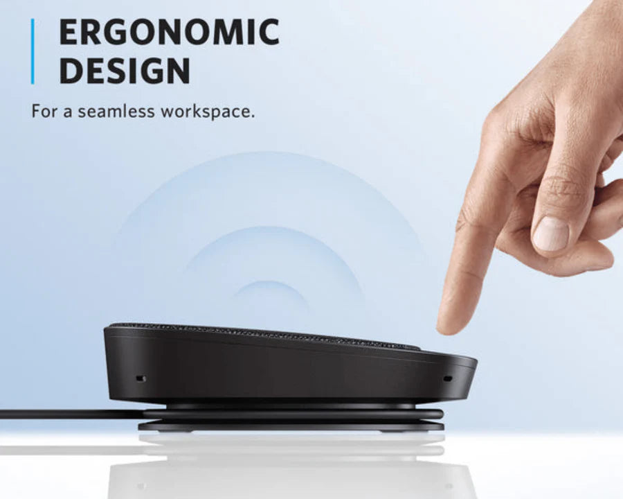 Anker Speaker S330 PowerConf USB Speakerphone 360° Voice Coverage via 4 Microphones