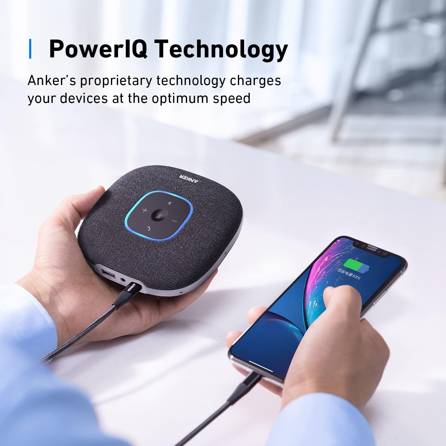 Anker Speaker S3 PowerConf USB & Bluetooth Speakerphone 6 Mics