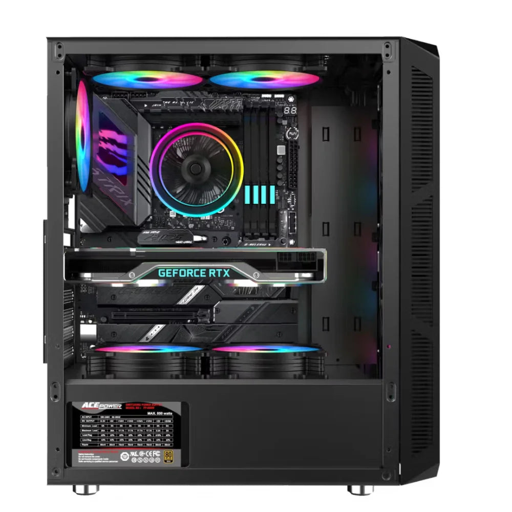 Astro Casing AGC-H19A 4 ARGB Fan Mesh ATX