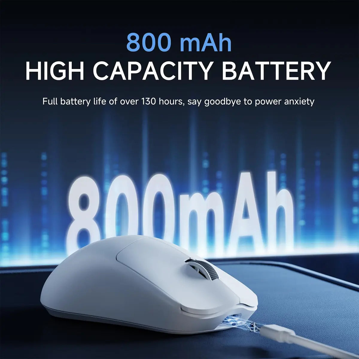 Eweadn Mouse X23 Pro Tri mode 12000 DPI rechargeable White