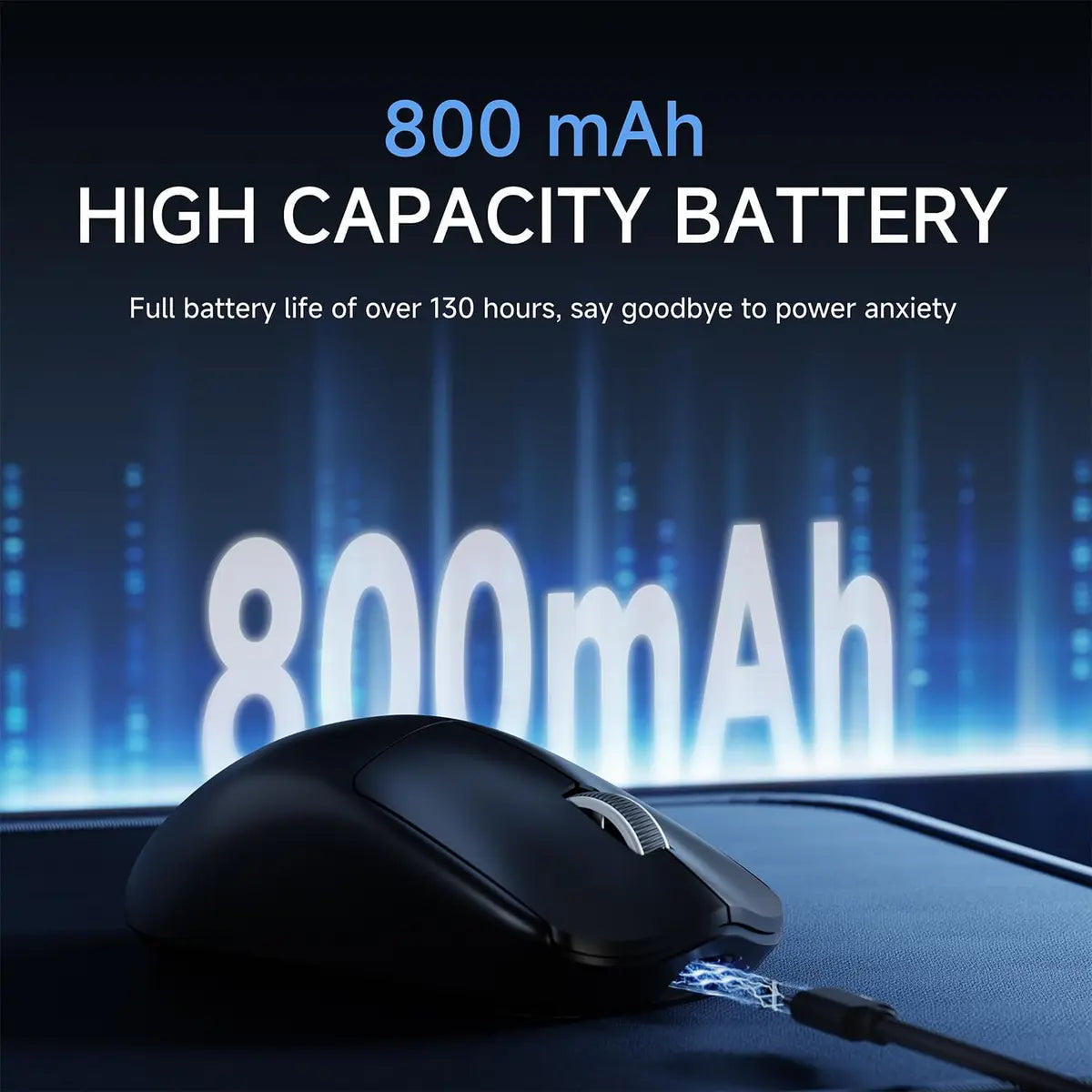 Eweadn Mouse X23 Pro Tri mode 12000 DPI rechargeable Black