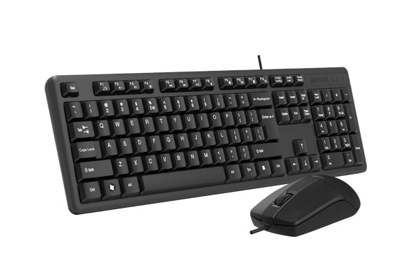 A4Tech Keyboard Mouse KK-3330S Wired Silent Combo