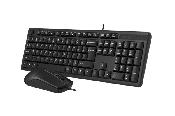 A4Tech Keyboard Mouse KK-3330S Wired Silent Combo